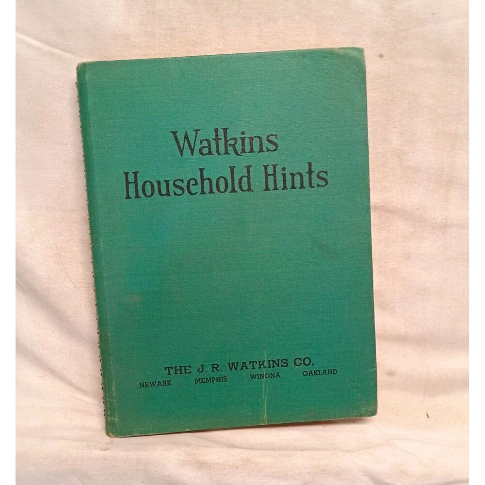 1941 Watkins Household Hints Elaine Allen J.R. Watkins Spiral Bound Vintage